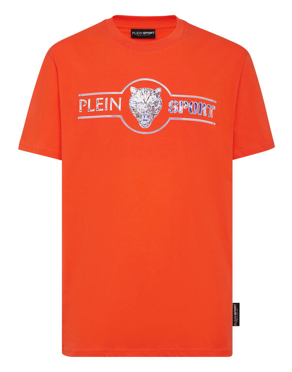 plein sport T-shirt Round Neck SS Chrome Scratch Edition orange