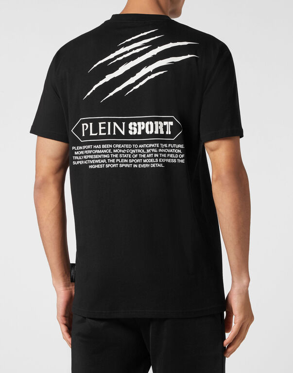 Plein Sport T-shirt Round Neck SS Global Express Edition Black / White