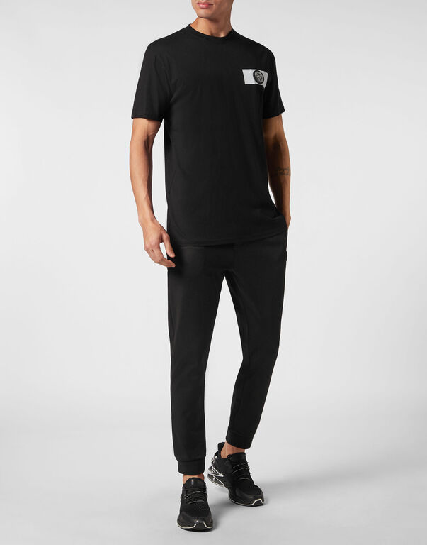 Plein Sport T-shirt Round Neck SS Global Express Edition Black / White
