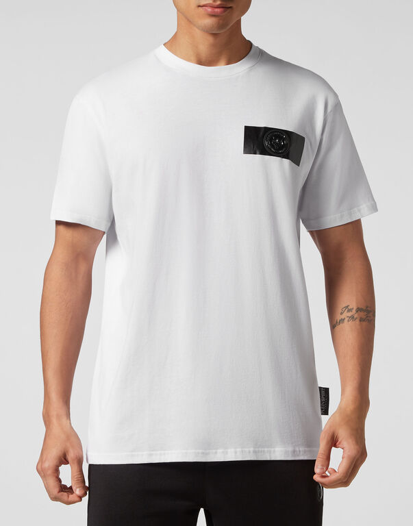 Plein Sport T-shirt Round Neck SS Global Express Edition White