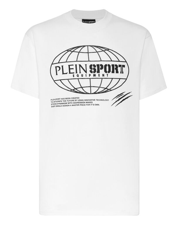 plein sport T-shirt Round Neck SS Global Express Edition white