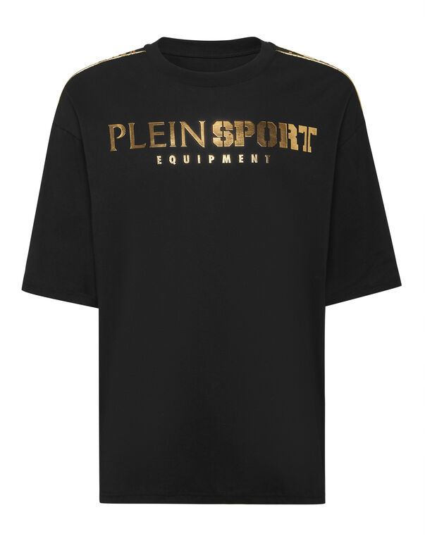 plein sport T-shirt Round Neck SS Laminated black/light gold