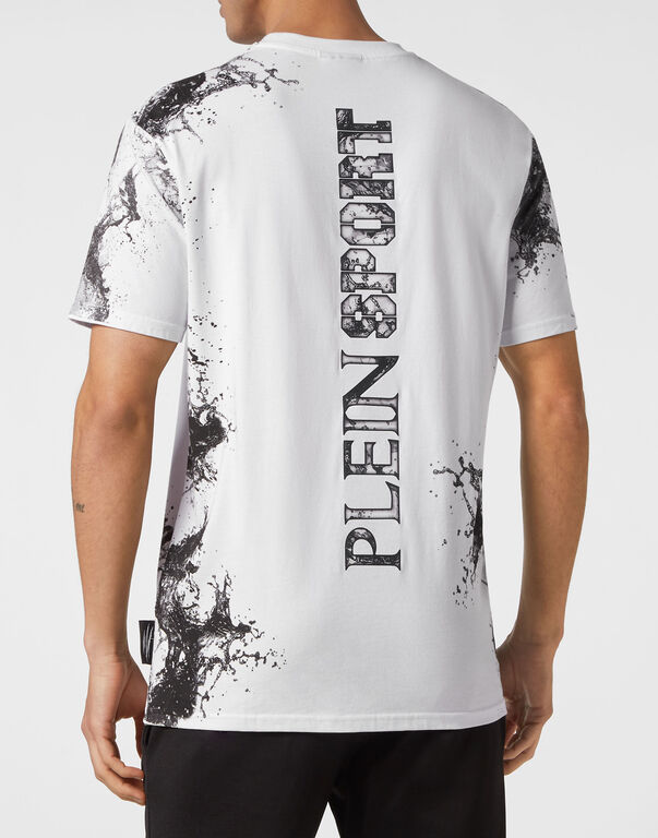 Plein Sport T-shirt Round Neck SS Splash Extreme White