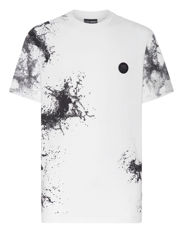 plein sport T-shirt Round Neck SS Splash Extreme white