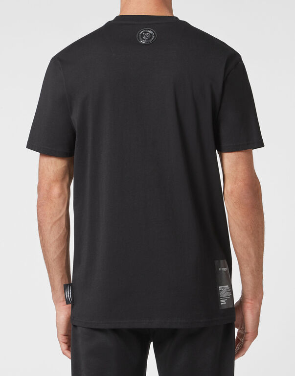 Plein Sport T-shirt Round Neck SS Statement Black / Black