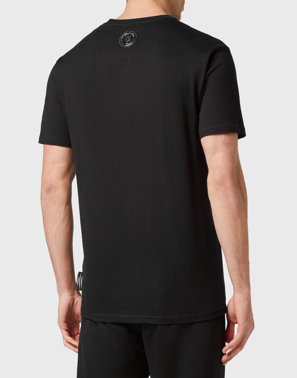 Plein Sport T-shirt Round Neck SS Tiger Black / Black