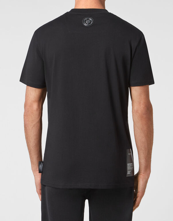 Plein Sport T-shirt Round Neck SS Tiger Black / Black