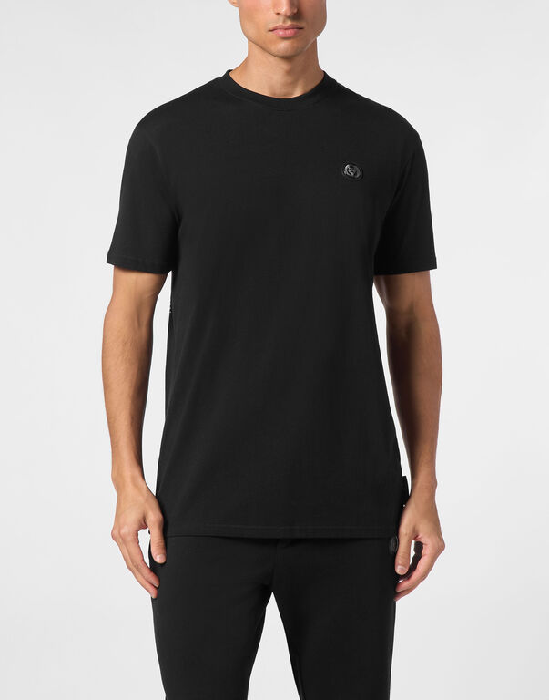 Plein Sport T-shirt Round Neck SS Tiger Black / White