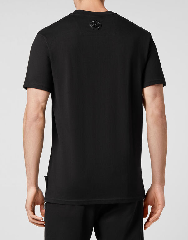 Plein Sport T-shirt Round Neck SS Tiger Black / White