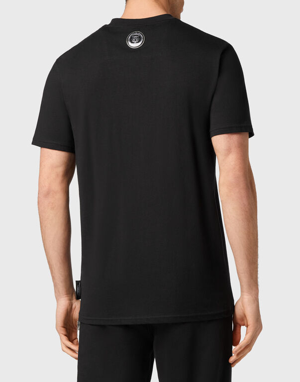 Plein Sport T-shirt Round Neck SS Tiger Black / White