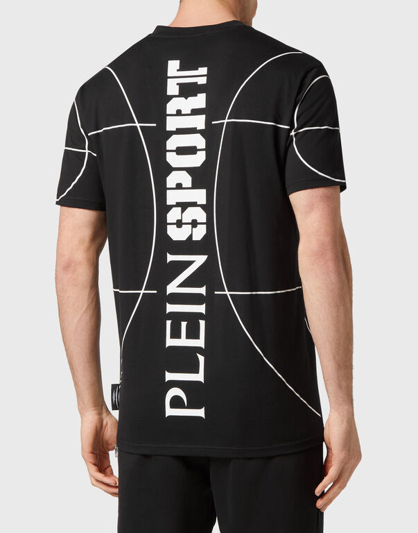 Plein Sport T-shirt Round Neck SS Tiger Black / White