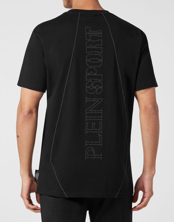 Plein Sport T-shirt Round Neck SS Tiger Court Edition Black / Black