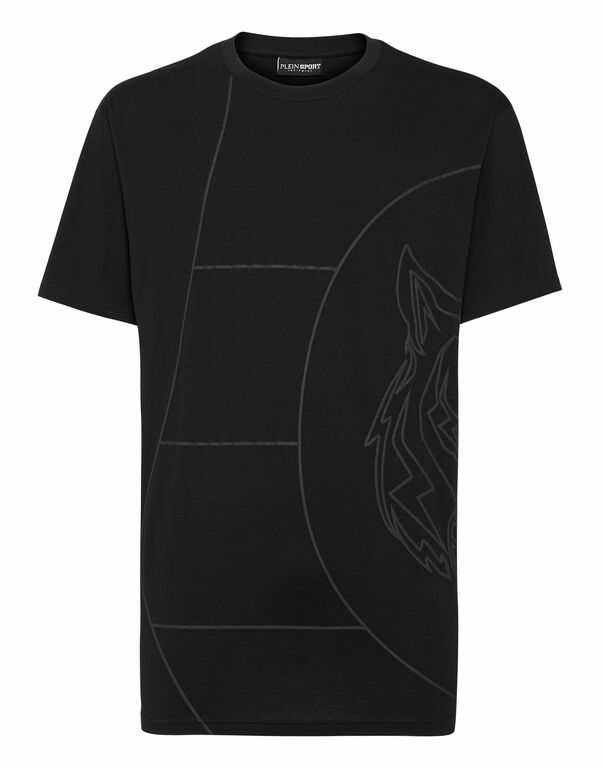 plein sport T-shirt Round Neck SS Tiger Court Edition black / black