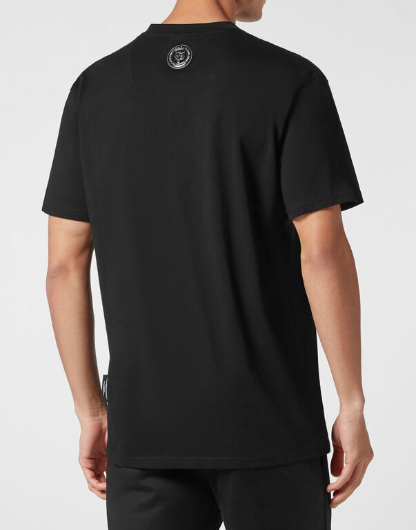 Plein Sport T-shirt Round Neck SS Tiger Crest Edition Black