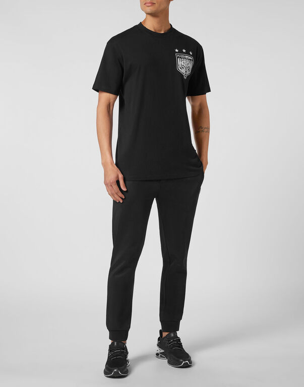 Plein Sport T-shirt Round Neck SS Tiger Crest Edition Black