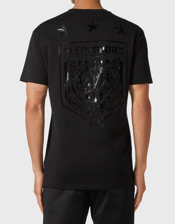 Plein Sport T-shirt Round Neck SS Tiger Crest Edition Black / Black