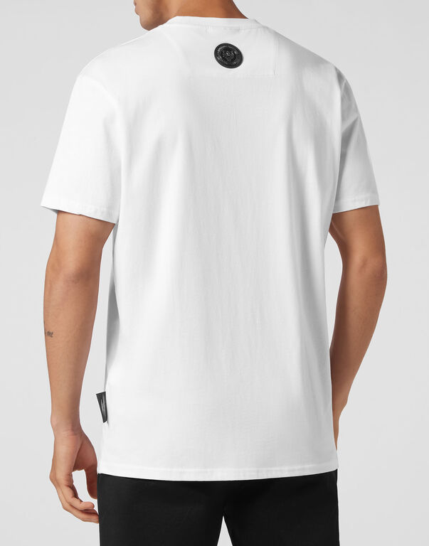 Plein Sport T-shirt Round Neck SS Tiger Crest Edition White