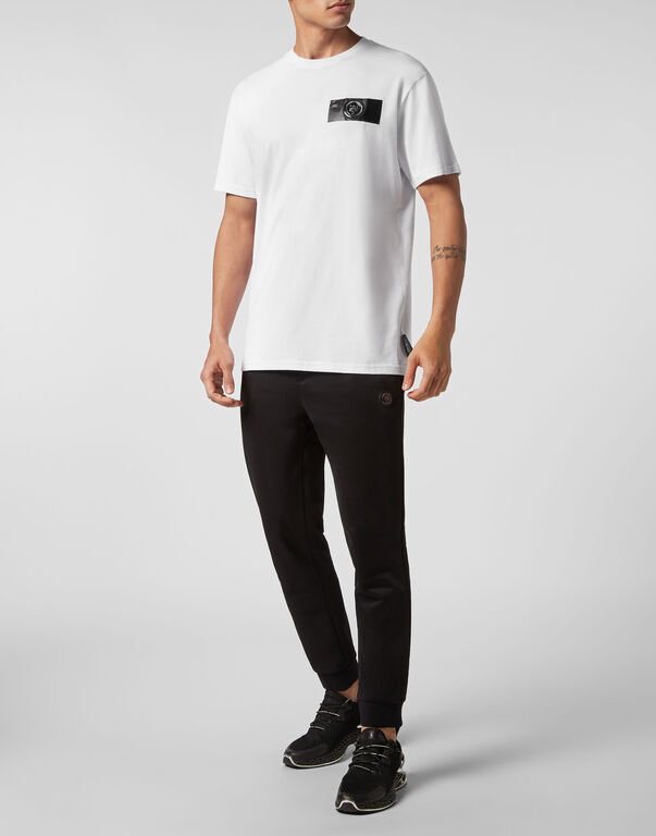 Plein Sport T-shirt Round Neck SS Tiger Crest Edition White / Black