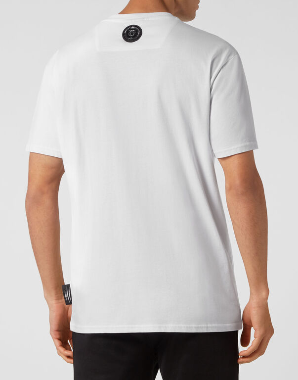 Plein Sport T-shirt Round Neck SS Tiger Crest Edition White/silver