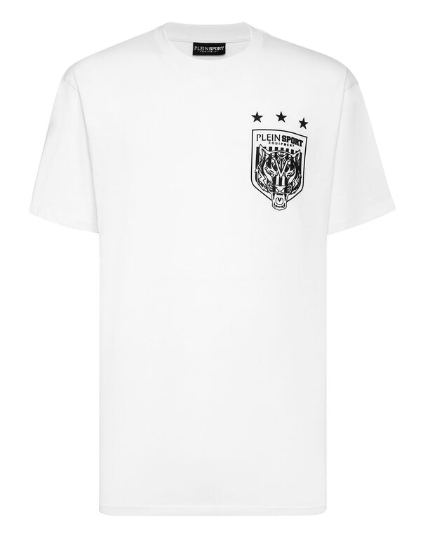 plein sport T-shirt Round Neck SS Tiger Crest Edition white