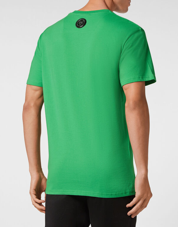 Plein Sport T-shirt Round Neck SS Tiger Green Fluo/Black