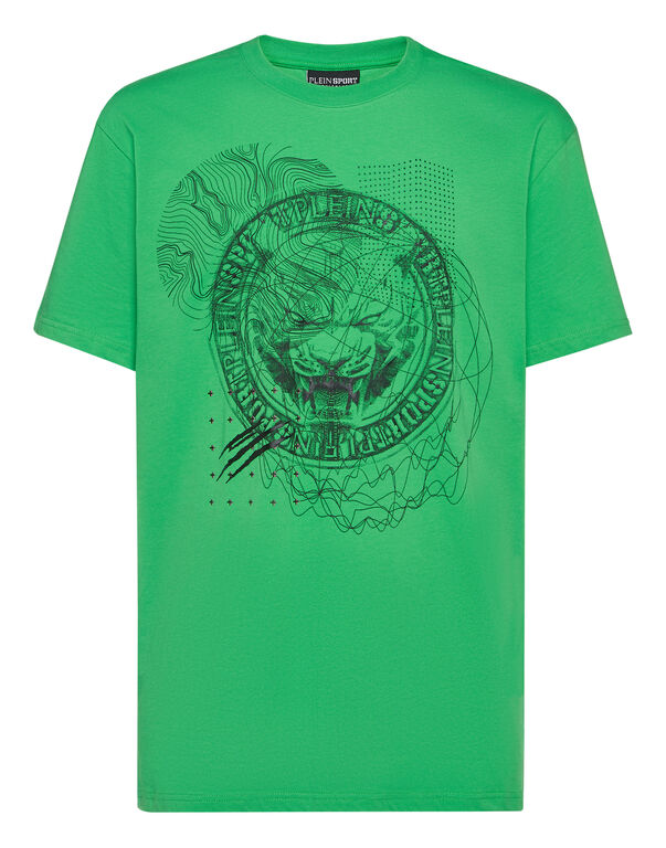 plein sport T-shirt Round Neck SS Tiger Green Fluo/Black