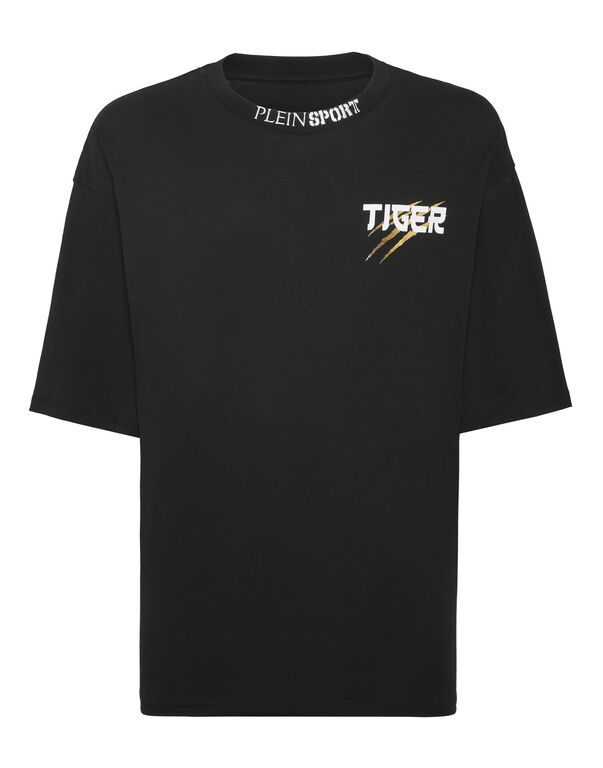 plein sport T-shirt Round Neck SS Tiger Tokyo black/light gold