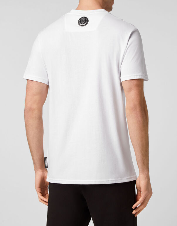 Plein Sport T-shirt Round Neck SS Tiger White / Black