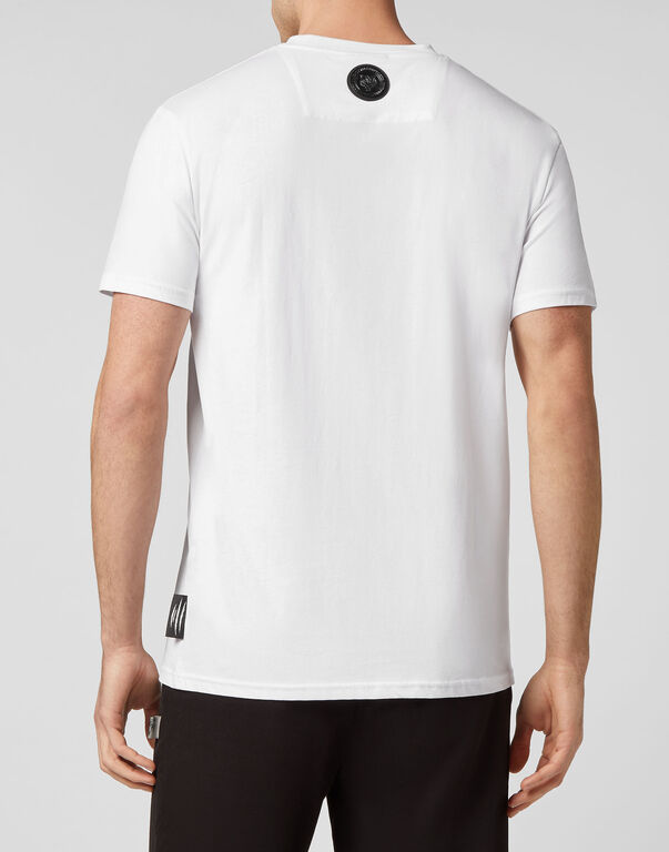 Plein Sport T-shirt Round Neck SS Tiger White / Black