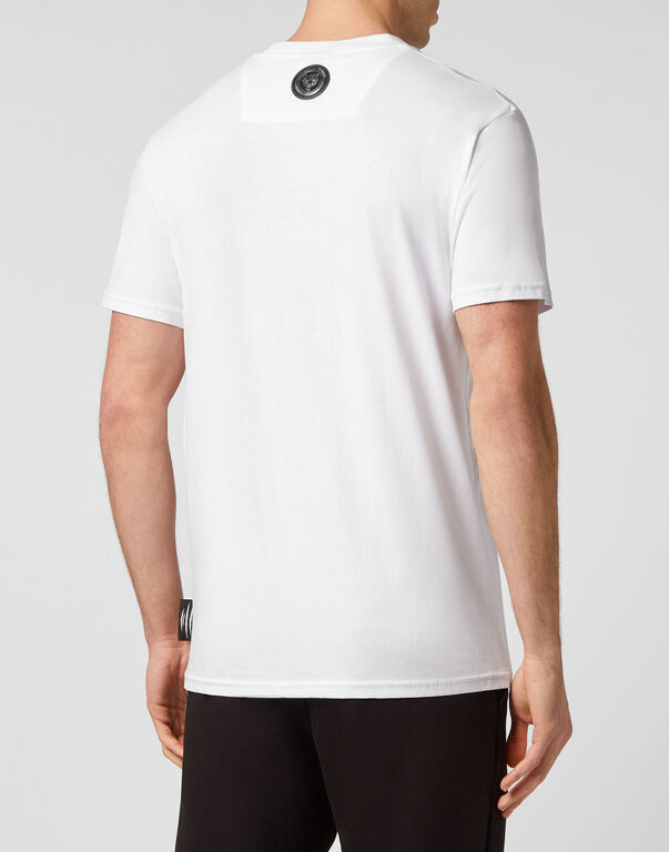 Plein Sport T-shirt Round Neck SS Tiger White / Black
