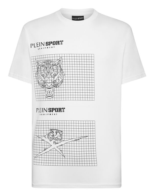 plein sport T-shirt Round Neck SS Tiger white / black
