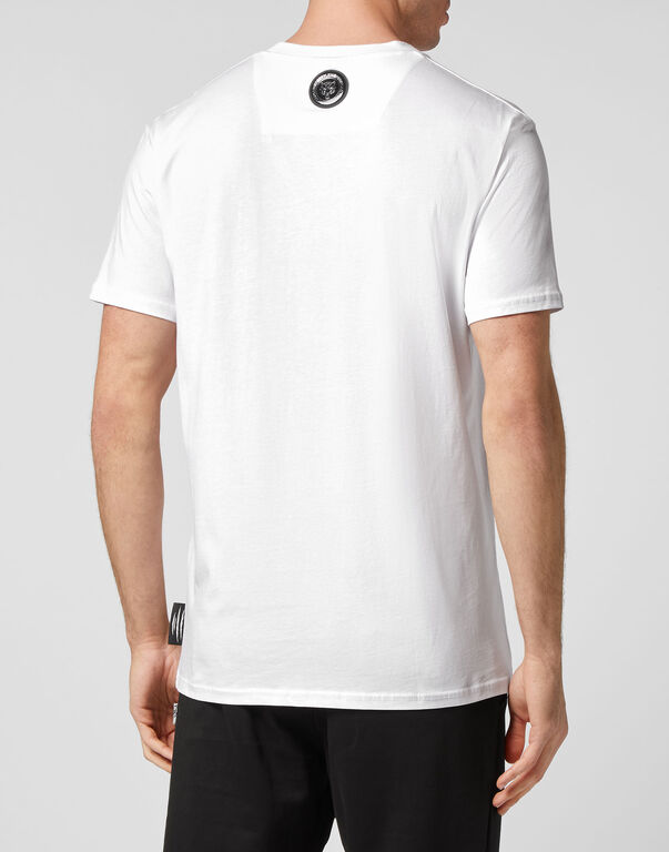 Plein Sport T-shirt Round Neck SS Tiger White / Black