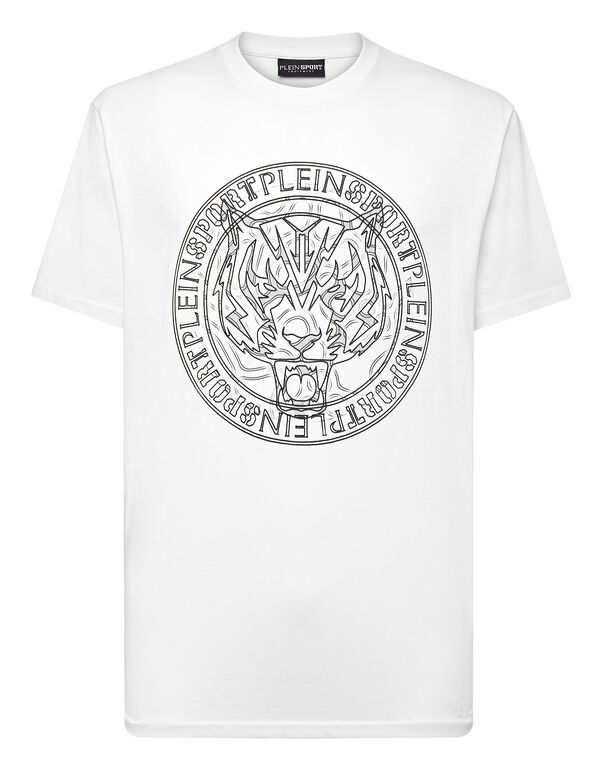 plein sport T-shirt Round Neck SS Tiger white / black