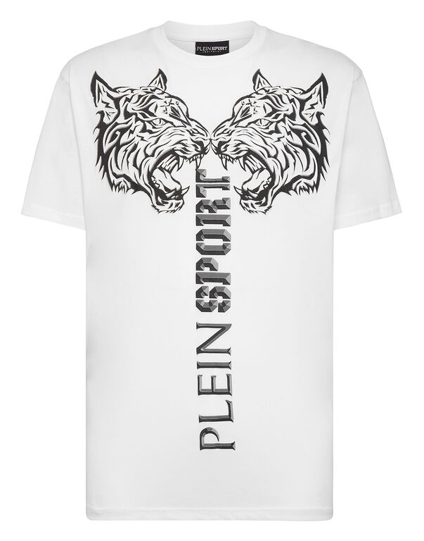 plein sport T-shirt Round Neck SS Tiger white / black