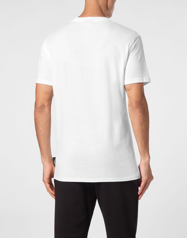 Plein Sport T-shirt Round Neck SS Tiger White/silver