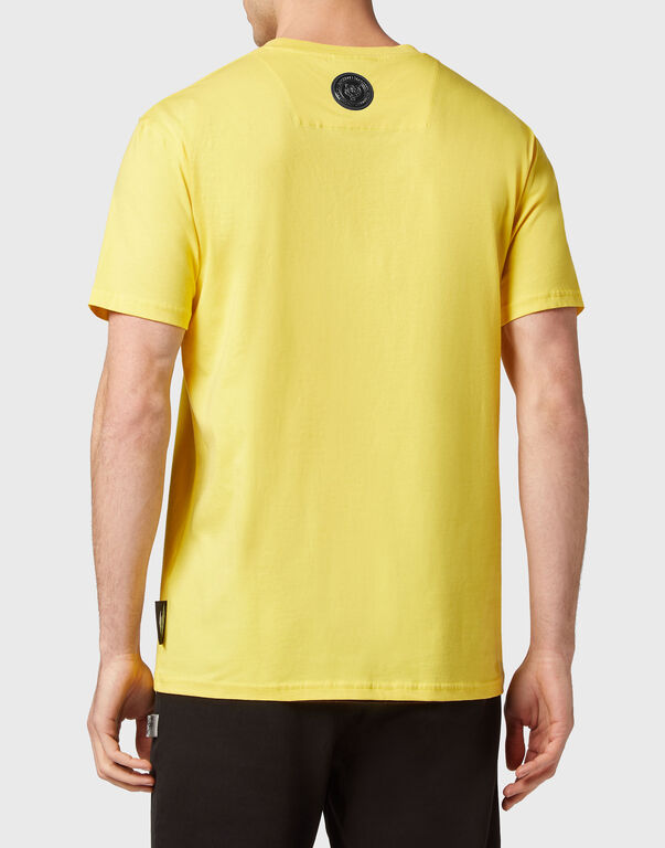 Plein Sport T-shirt Round Neck SS Tiger Yellow Fluo