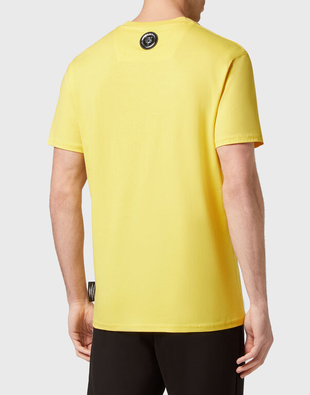 Plein Sport T-shirt Round Neck SS Tiger Yellow Fluo/Black