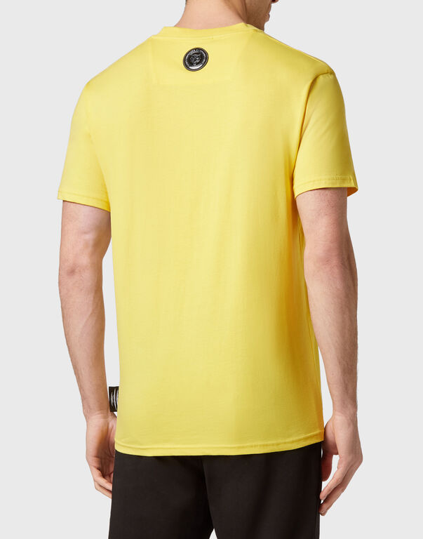 Plein Sport T-shirt Round Neck SS Tiger Yellow Fluo/Black
