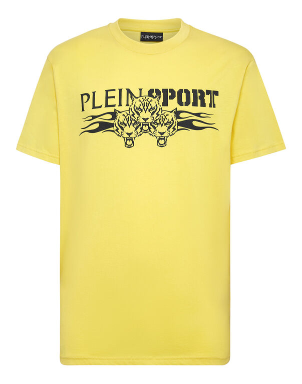plein sport T-shirt Round Neck SS Tiger Yellow Fluo/Black