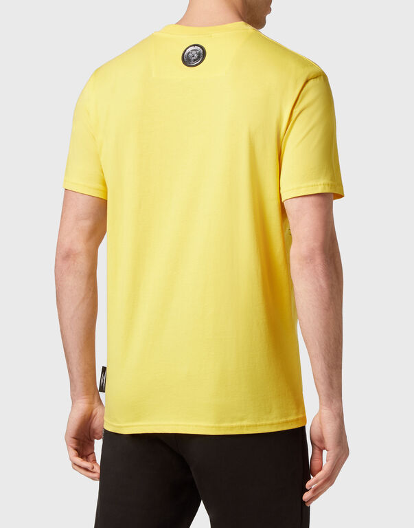 Plein Sport T-shirt Round Neck SS Tiger Yellow Fluo/Black