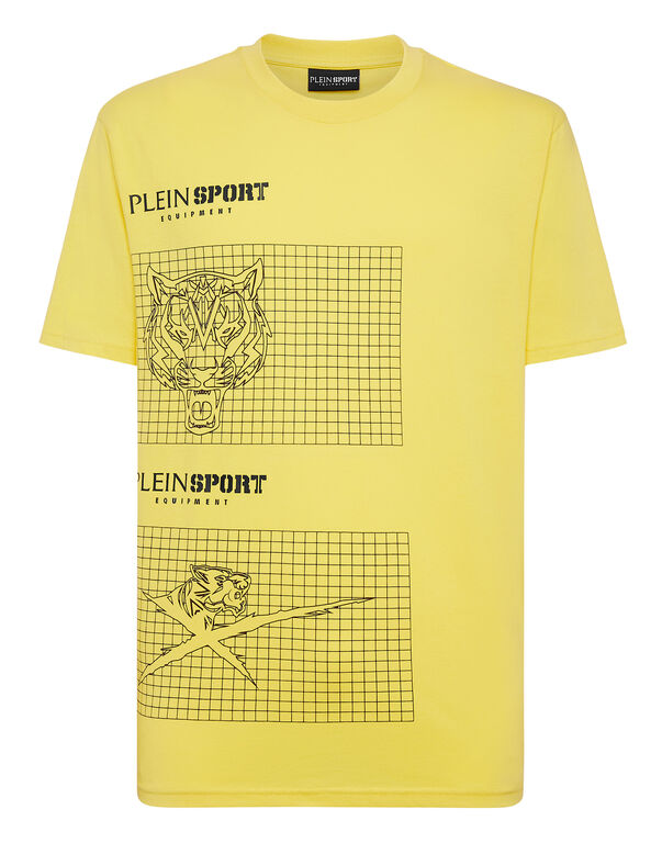 plein sport T-shirt Round Neck SS Tiger Yellow Fluo/Black
