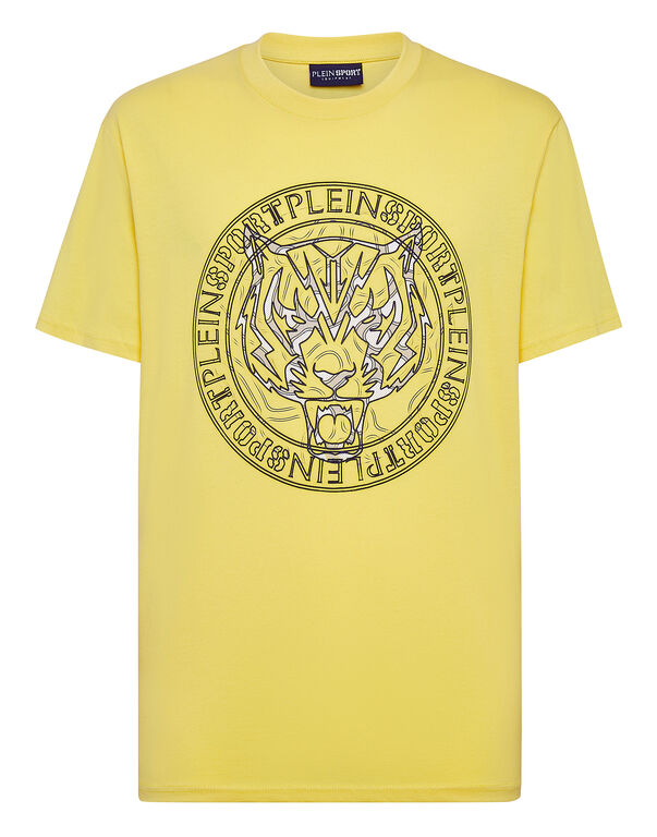 plein sport T-shirt Round Neck SS Tiger Yellow Fluo/Black