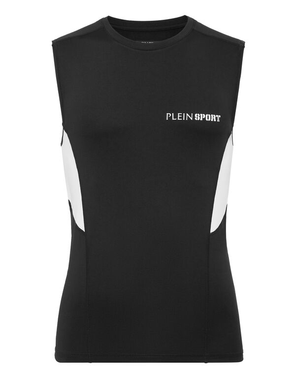 plein sport Technical Jersey T-shirt Sleeveless black
