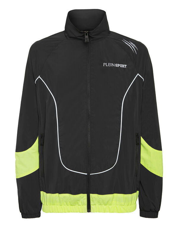 plein sport Technical Jogging Bomber Jacket LS Scratch black/yellow fluo
