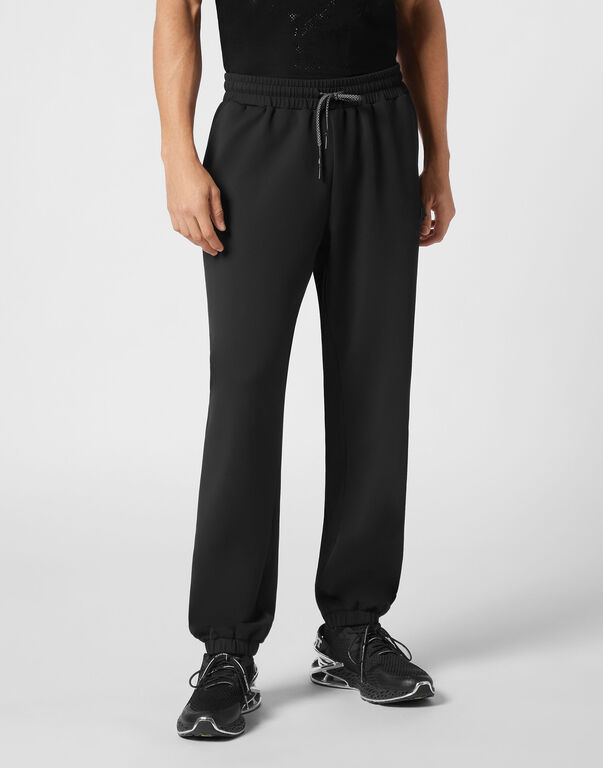 Plein Sport Technical Loose Fit Jogging Pants Black