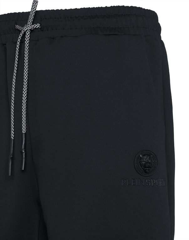 Plein Sport Technical Loose Fit Jogging Shorts Black