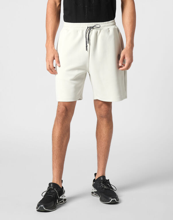 Plein Sport Technical Loose Fit Jogging Shorts Grey