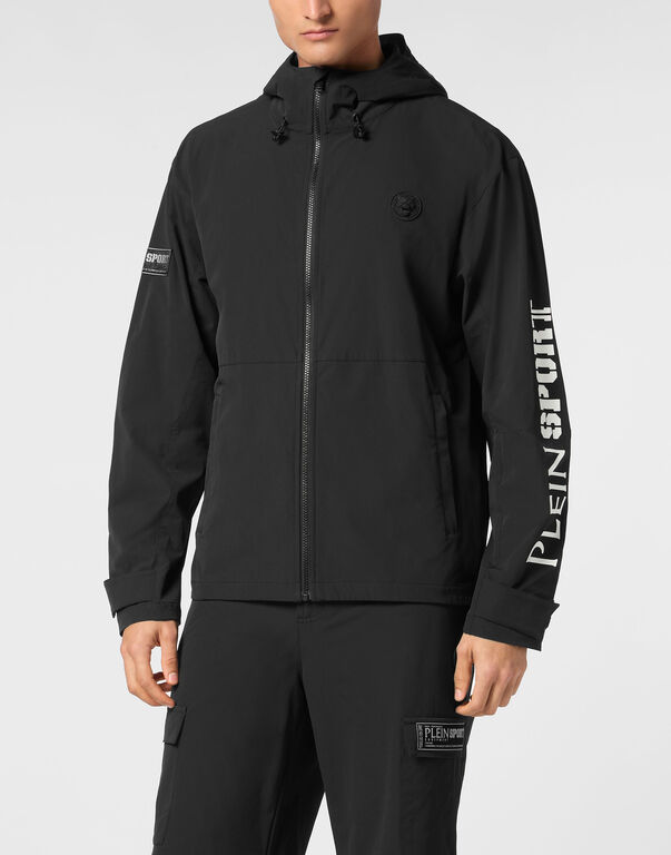 Plein Sport Technical Nylon Jacket LS Scratch Black