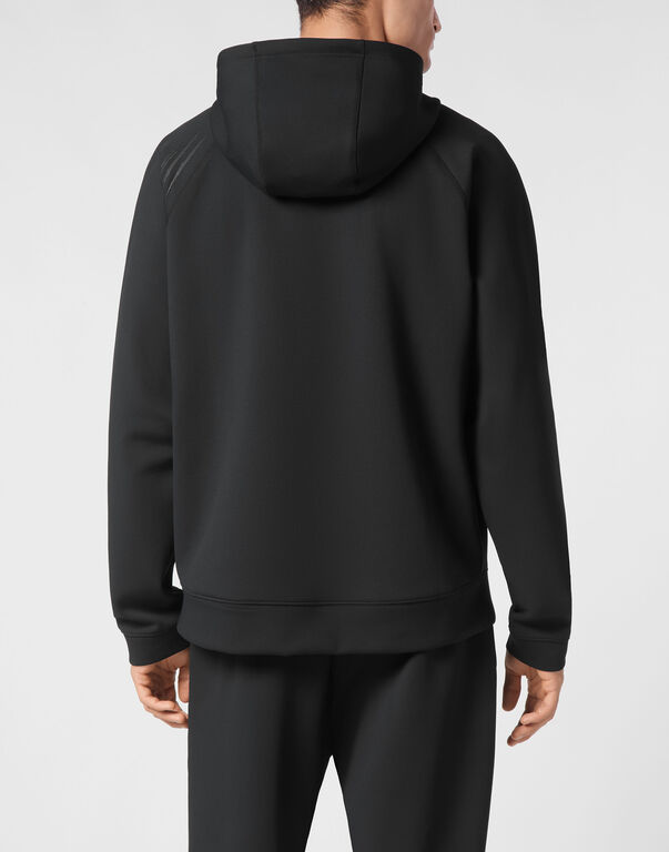 Plein Sport Technical Oversize Hoodie Sweatshirt LS Black