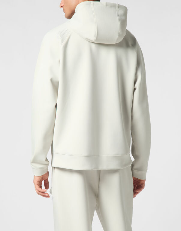 Plein Sport Technical Oversize Hoodie Sweatshirt LS Grey